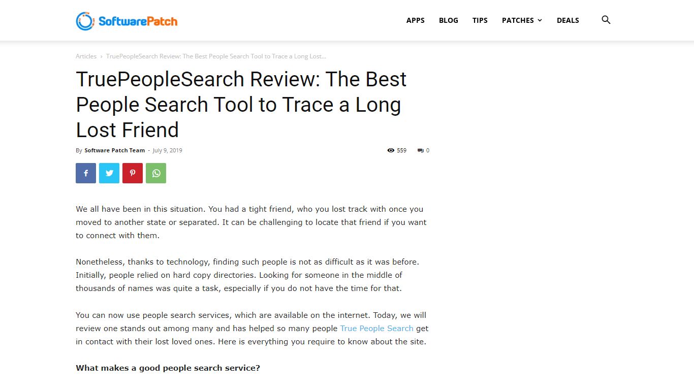 TruePeopleSearch Review: The Best People Search Tool to Trace a Long ...